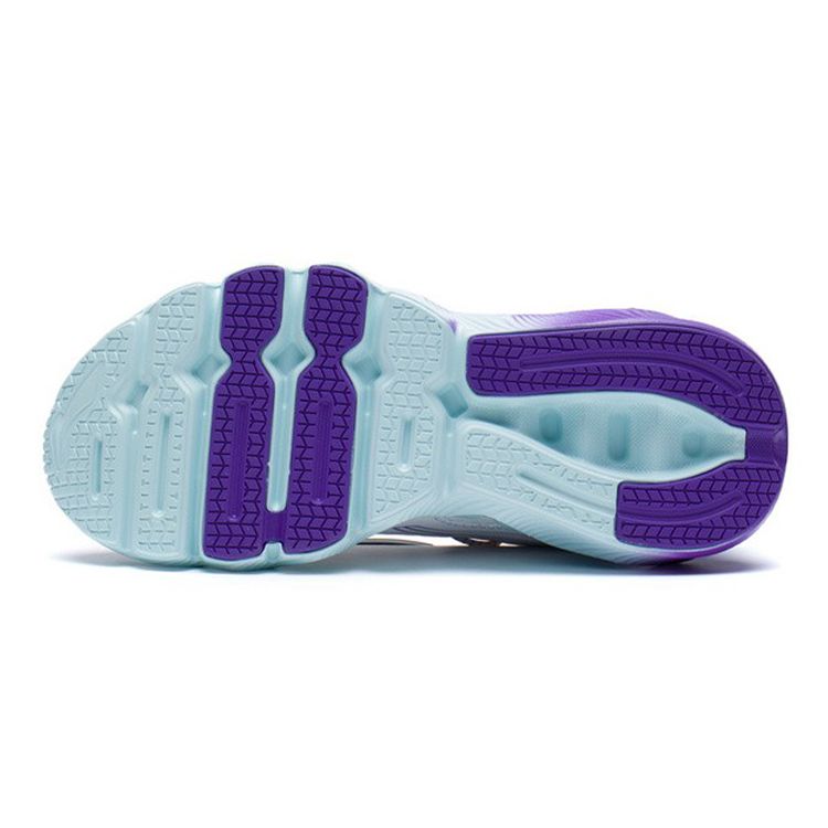 LiNing Lost Shock Absorption Rebound Sports Casual Shoes Kids Sneakers White Purple YKCS072-5