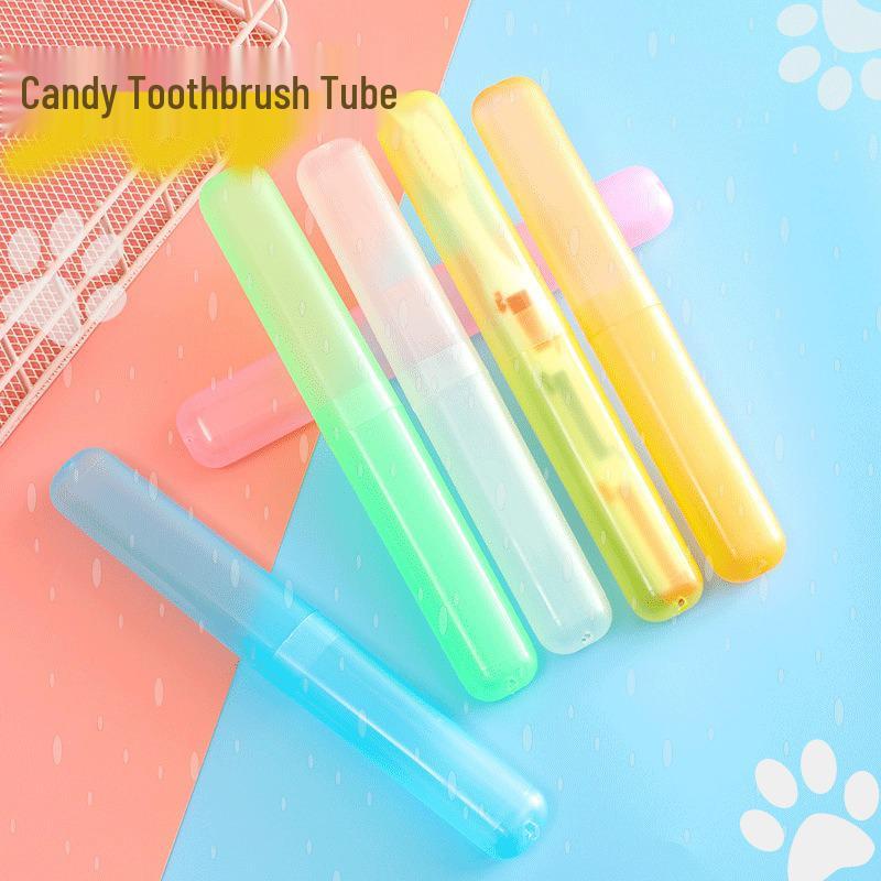 Nordic Wheat Straw Travel Toothbrush Case - Dustproof & Portable Holder