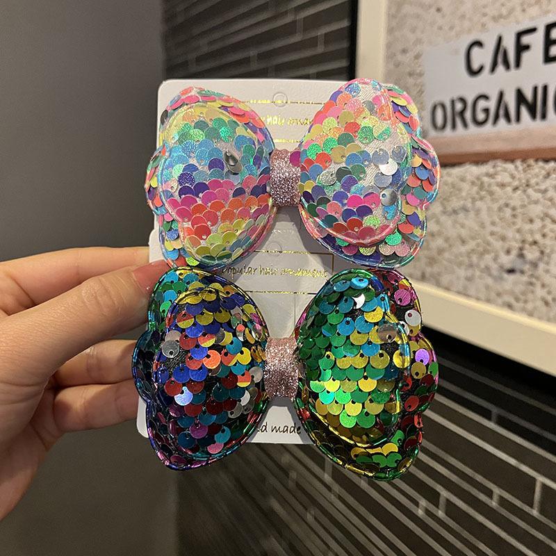

Children’s Sequin Bow Hair Clip: Fresh & Sweet Baby Side Korean Hairpin