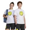Adidas Short Sleeve Kids SMILEY KPO38 J130 T-Shirt White/Carbon/Bright Yellow/Black (JJ3071)