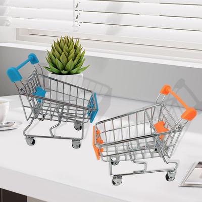 Mini Metal Shopping Cart Toy For Kids Creative Pretend Realistic Doll Supermarket Play For Boys O8S0