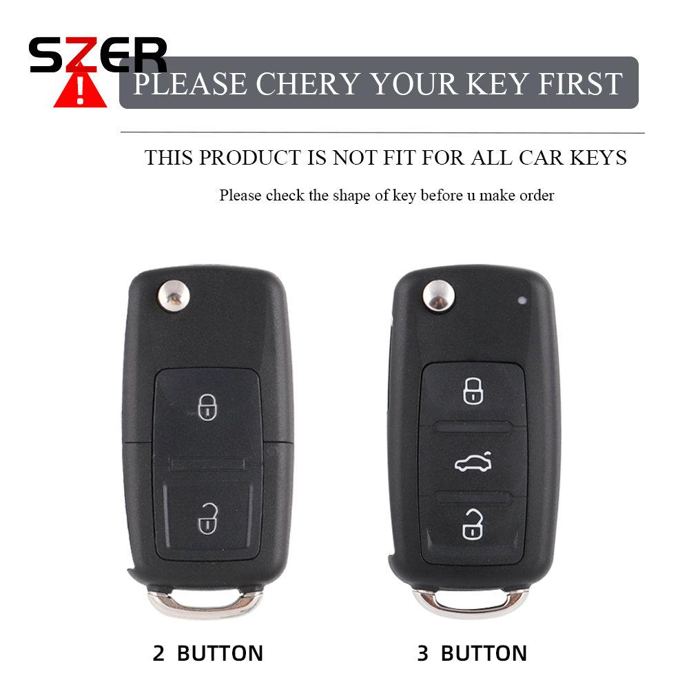 Pink Tpu Car Key Case Cover Shell For Vw Volkswagen Mk4 Bora Golf 4 5 6 Jetta Passat Polo Touran Skoda Octavia Seat 2 3 Buttons