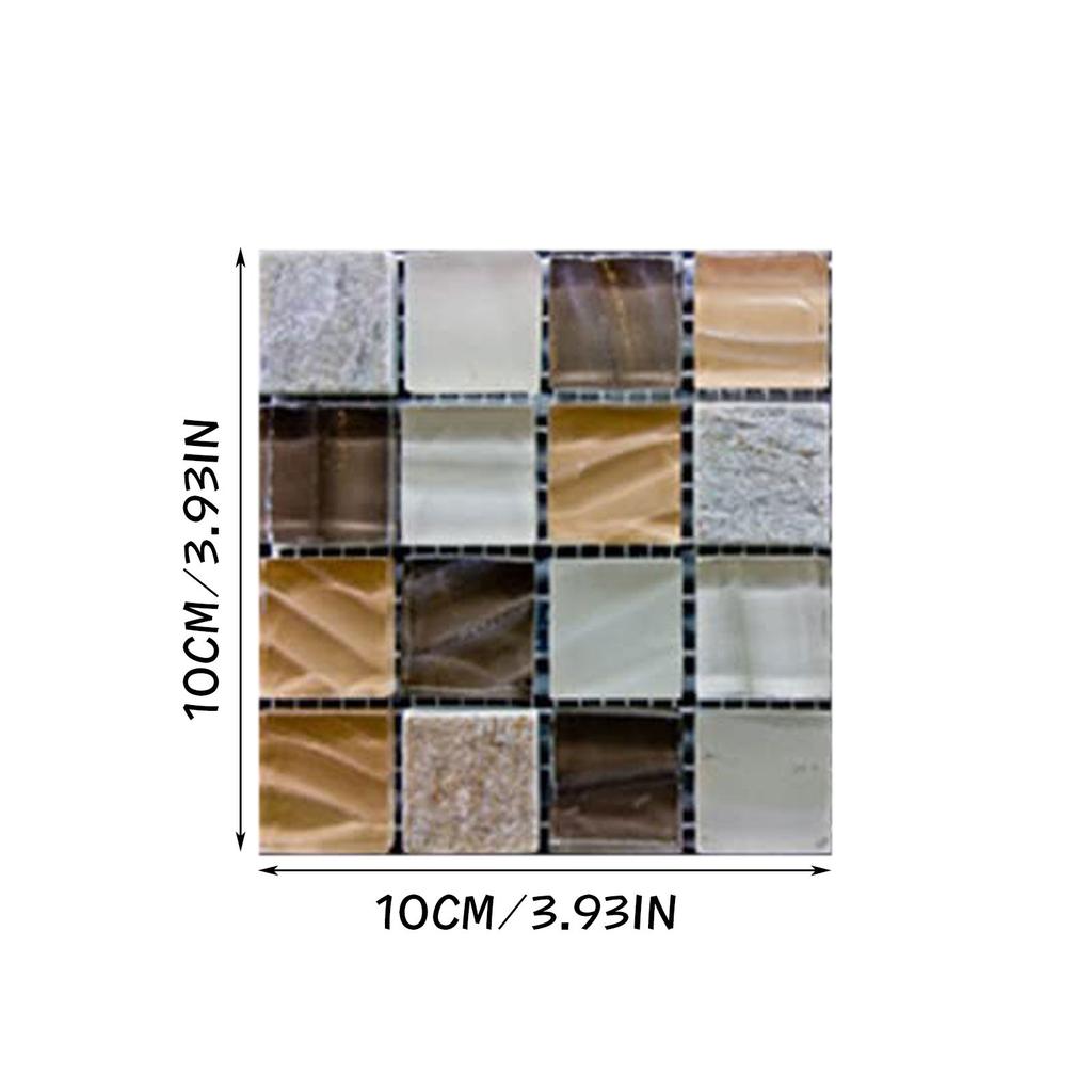 10ks samolepicí vodotěsná tapeta na dlaždice křišťálové samolepky na dlaždice do kuchyně do koupelny