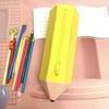Convenient Carry Pencil Shape Bag Easy To Clean Soft Pencil Case Silicone Pencil Case  School Use
