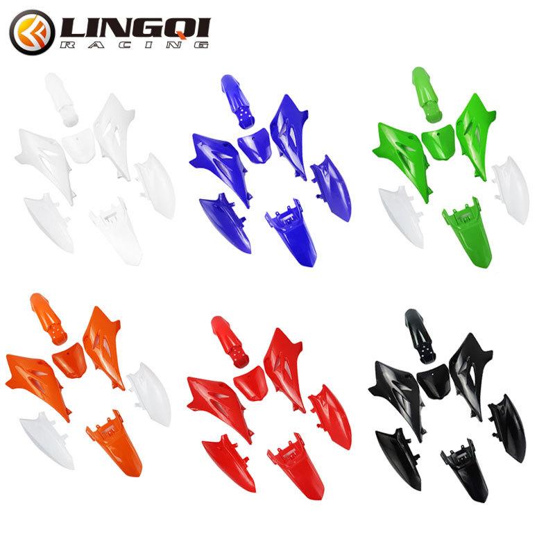 LINGQI Fairing Body Parts Plastic Front Rear Fender Kits TTR Motorcycle Replacement Mudguard For TTR50 Dirt Bike Moto TTR 50