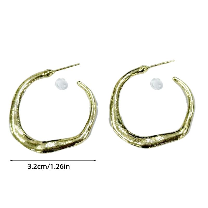 Stylish Hoop Earrings Accessory Fashionable Circle Earrings for Weddings Parties Stylish Big Hoop Earring Charm