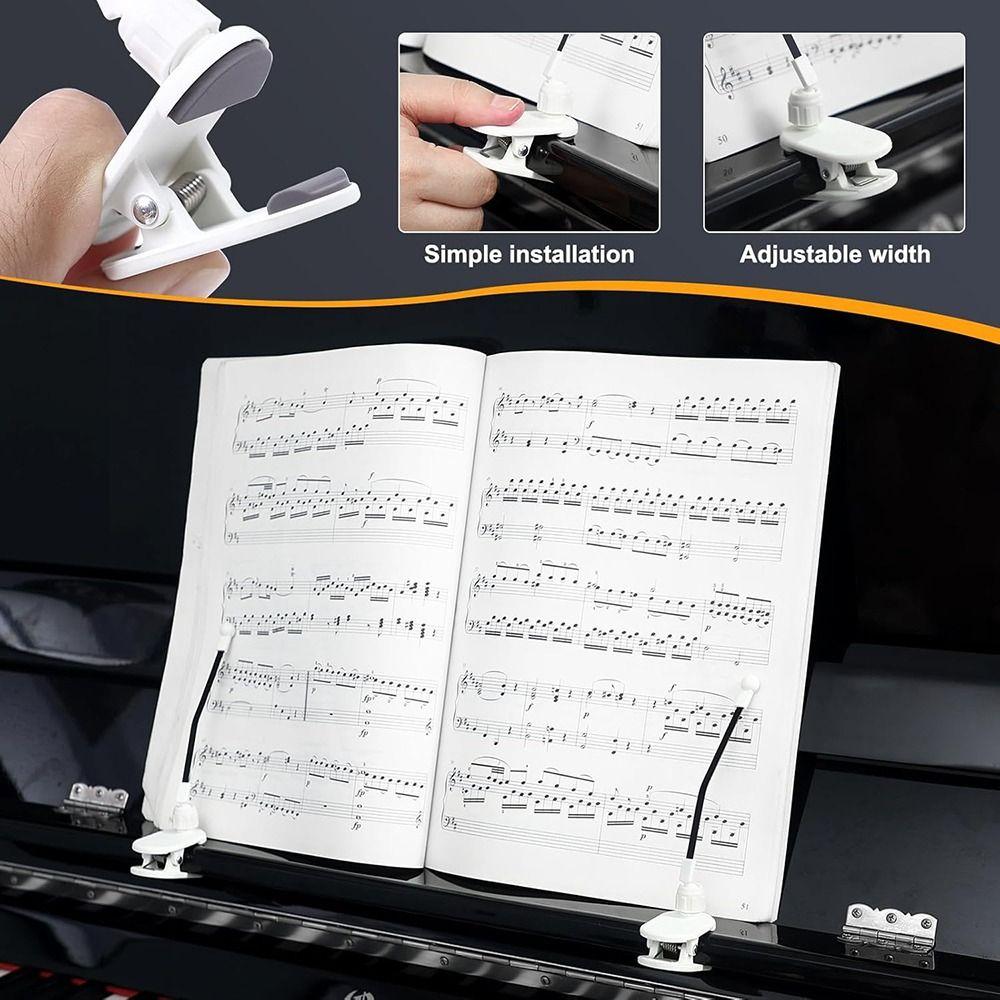 Adjustable Piano Page Holder Piano Accessories Music Binders Portable Music Stand