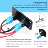 20A 12V Waterproof Red LED Illuminated Toggle Switch Panel for Auto and Marine Dashboards Applications Easy Installation