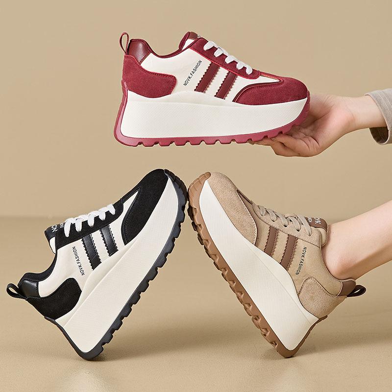 Women's Shoes Autumn Women's 2025 New German Training Shoes Platform Heightening Forrest Gump Shoes Running Sports Leisure Dad Shoes Children
