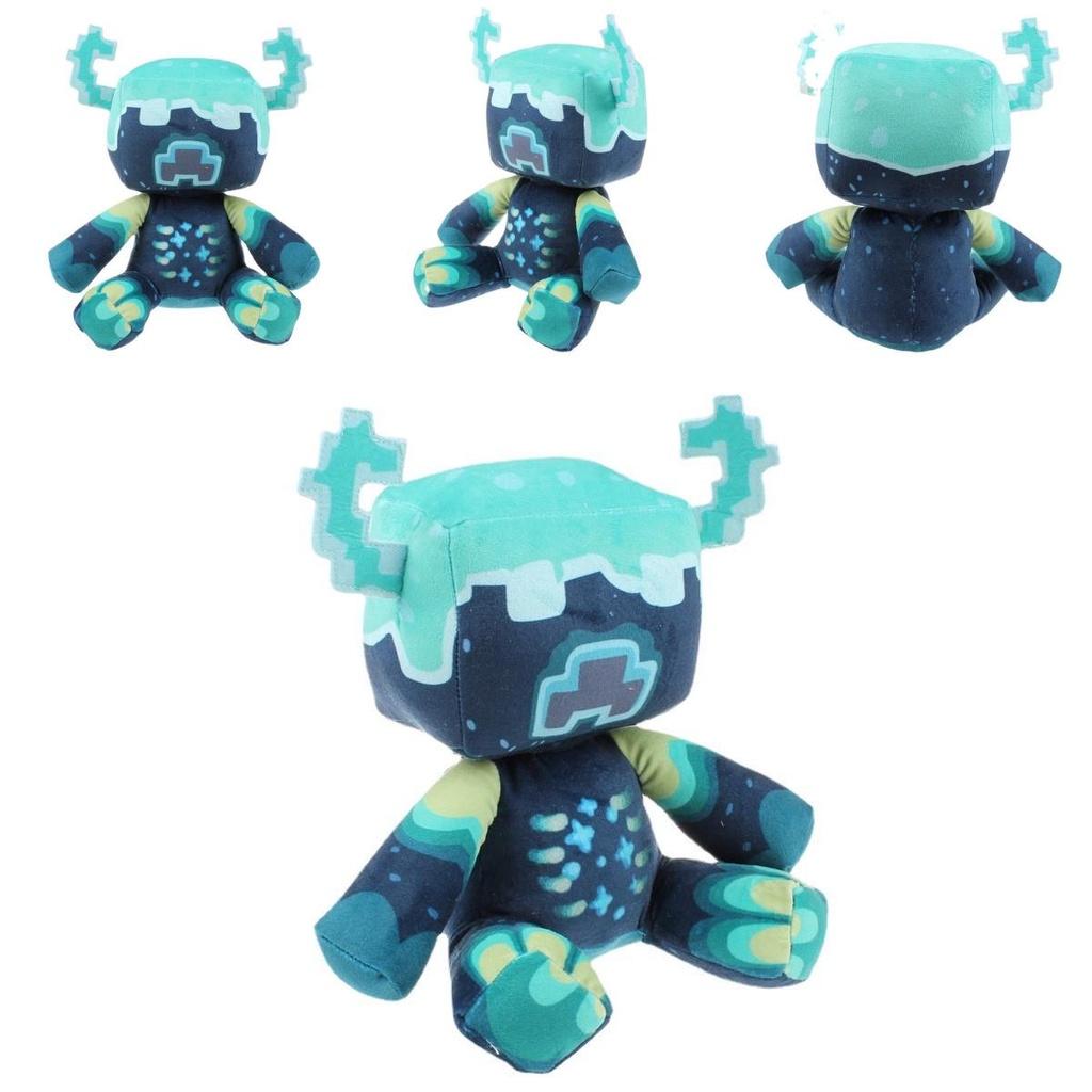 Minecraft Wächter Plüschtier Stofftier Weiche Pixelpuppe Kinder Geschenk Spielzeug 25cm