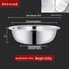 Stainless Steel Basin, Large/Extra-Large: Ideal for Washing Vegetables, Mixing Dough, or Bathing.