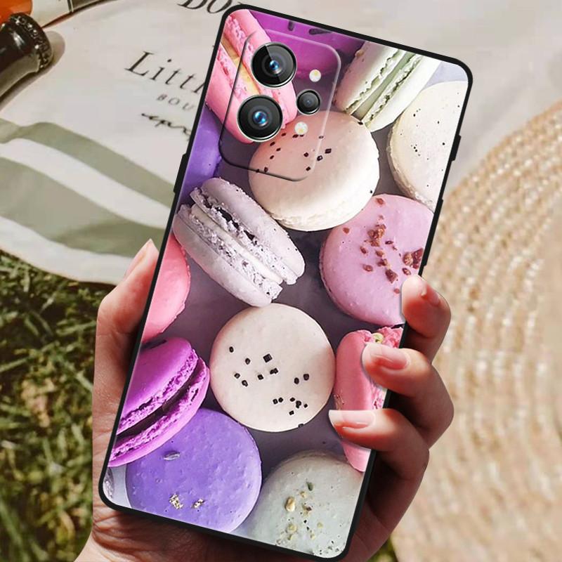 Funda para Realme GT2 Pro 5G TPU Parachoques Negro Silicona Protectora Funda para Realme GT 2 Pro Funda de Teléfono GT2 Pro 2PRO 2022 Capas