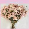 Artificial Silk Pink Flower Wedding Decor Peonies Roses Cherry Blossoms Bouquets
