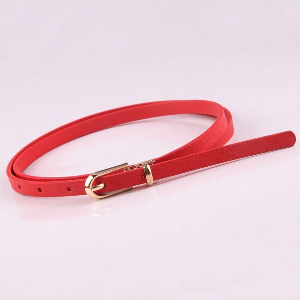 New Multi-color Decorative Dress Sweater Thin Belt Women's Versatile Pin Buckle Belt
