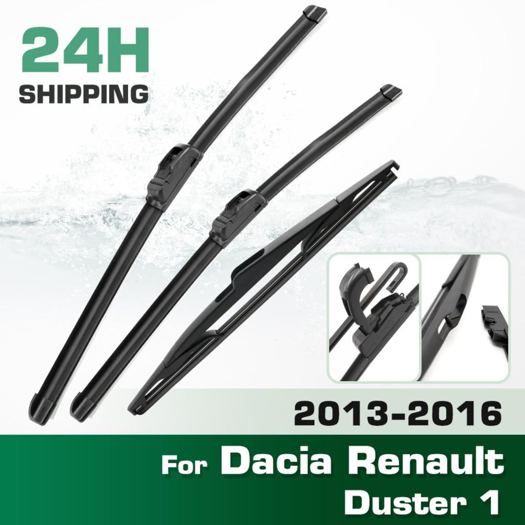 For Dacia Renault Duster 1 2013-2016 2014 2015 Wiper Front & Rear Wiper Blades Windshield Windscreen Window Brushes 20"+20"+14
