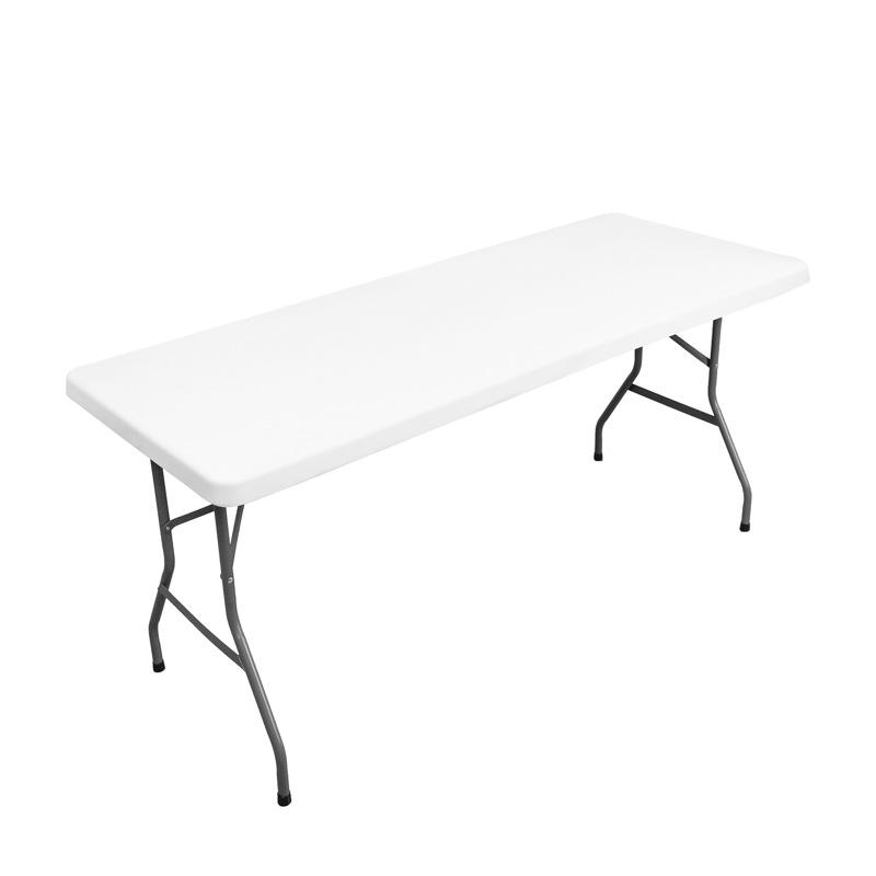 Stretch Fabric Rectangle Cloth Table Top Cap Fitted Covers for Feet Washable Polyester Elastic Home Banquet Picnic Wedding Exhibition Show 30 x 72''