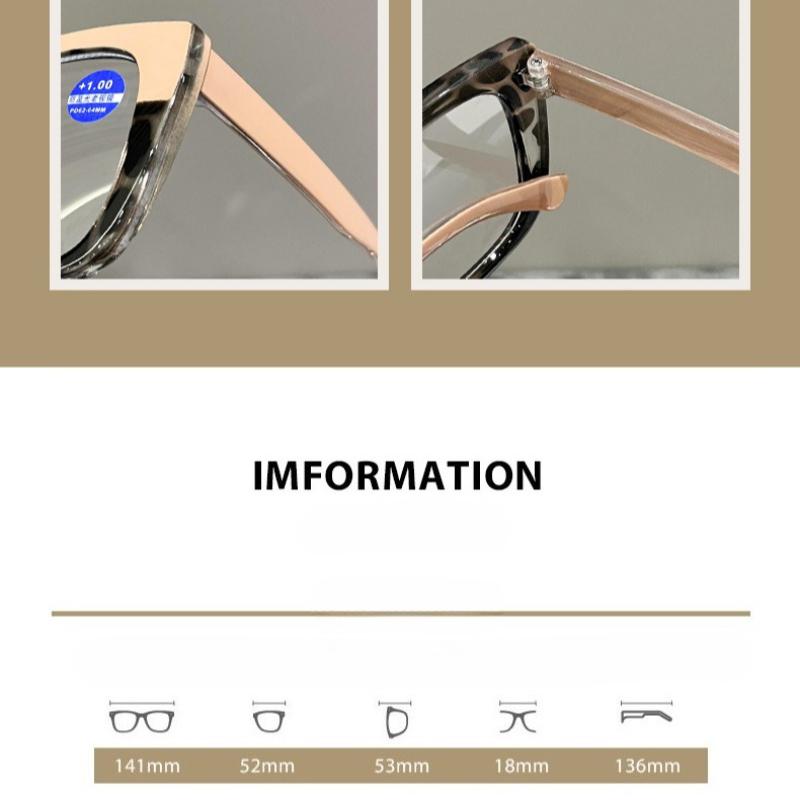 Fashionable Oversized Blue Light Blocking Presbyopia Glasses for Women High-definition Comfortable Anti-fatigue Reading Glasses