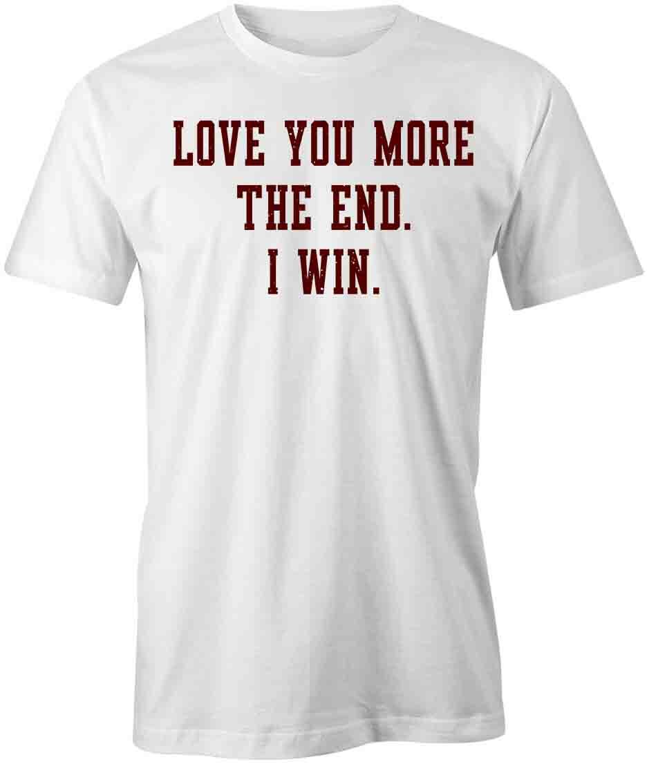 I LOVE YOU MORE Tee Short-Sleeved Cotton VALENTINES DAY COUPLES CLOTHING S1WS489 XL