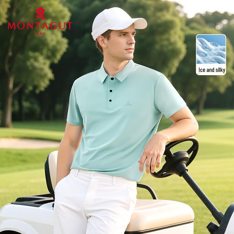 MONTAGUT Men's Summer Short-Sleeve Polo Shirt