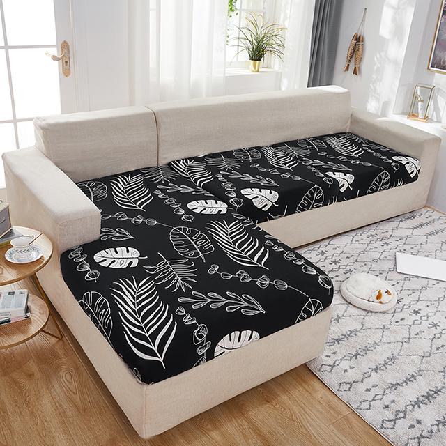 Modern Printed Sofa Cushion Cover Livingroom Funiture Protector Spandex Elastic Removable Lshape Corner Armchair Couch Slipcover
