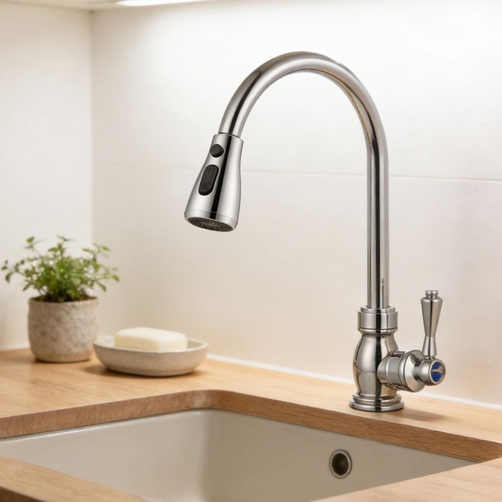 Universal Pull Out Faucet Water Saving Basin Sprayer Nozzle Anti-Splash Sink Shower Spray Head Kitchen Spare Replacement Tap