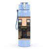 1PC Vintage Street Shop Facade 750ml Color Plastic Sports Water Bottle Leakproof Flip Straw Lid For Sports Office Home Use