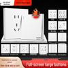 86 Type Concealed Five-Hole Switch Socket: One-Gang Double-Control Wall Panel