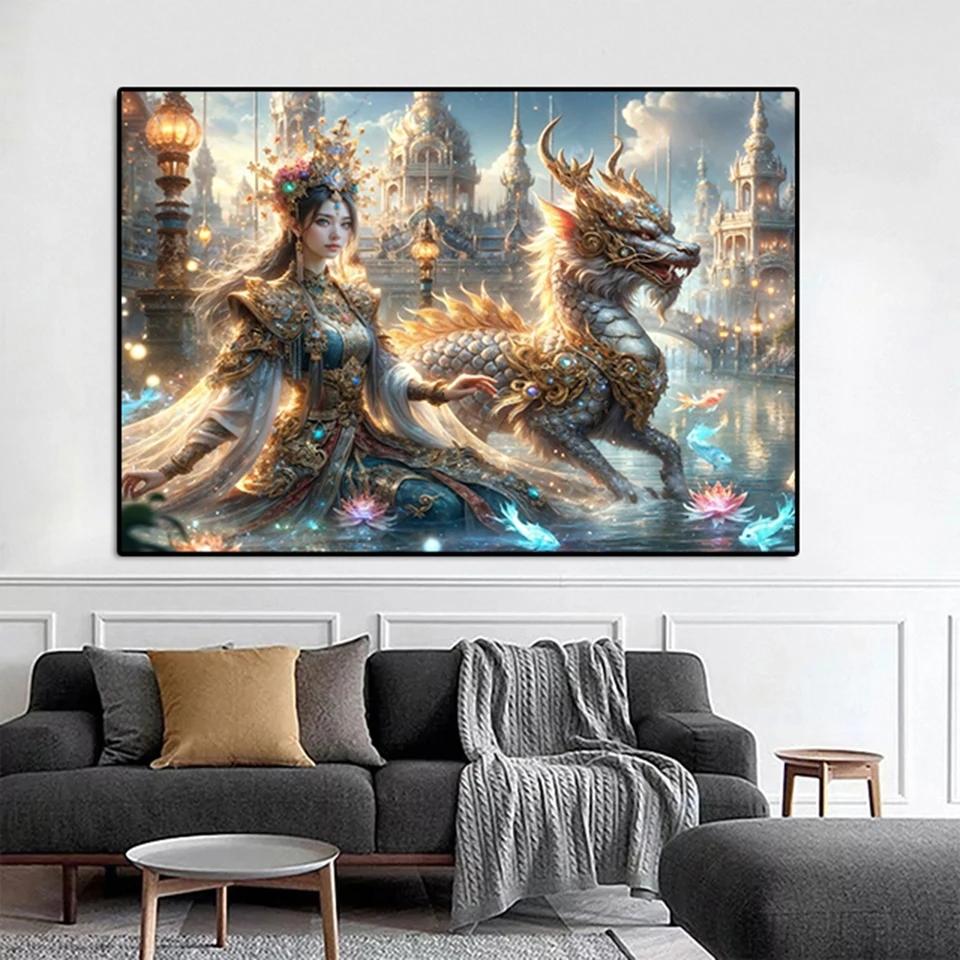 5D Fabelwesen Diamantmalerei Neue Kollektion 2024 Set Anime Frau DIY Voll Diamant Mosaik Kristallstickerei A884