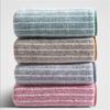 1Pc 34x75cm Coral Velvet Striped Soft Water Absorbent Travel Home Bathroom Adult Hand Towel