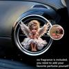 2D flat girl car vent clip decorative diffuser (fragrance not included), car interior decoration, aromatherapy clip, ideal for holiday gifts