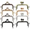 Handle Bag Accessories Metal Purse Frame Kiss Clasp Vintage Bag Kiss Clasp Lock Bag Clasps DIY Craft