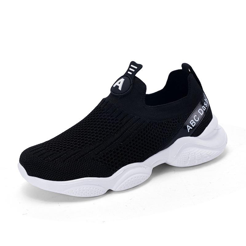 2025 Spring and Summer New Breathable Mesh Boys Lightweight Sports Shoes Girls One Pedal Breathable Casual Running Shoes