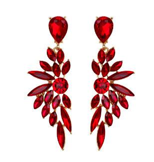 Fashionable Earrings with Shiny Long-winged Earrings That Exude An Exaggerated Party Vibe and Eye-catching Pendant-style Earrings