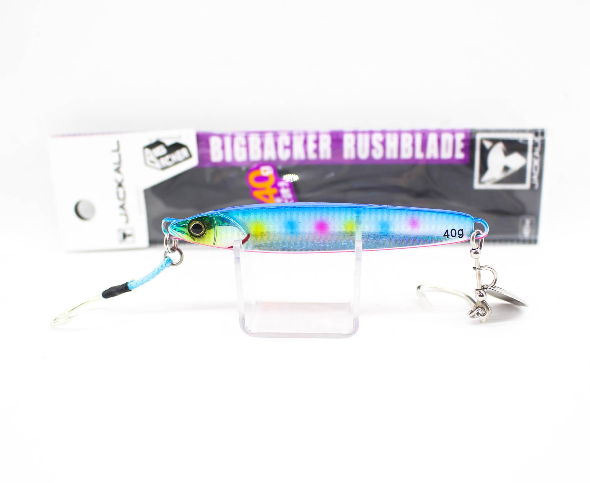 

Jackall Big Backer Rush Blade 40 grams Sinking Lure Blue Pink Candy (5625)