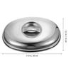 Stainless Steel Steak Lid, Food Lid, Steam Cover, Polished Steak Cover, Portable Food Steamer Cover for Home and Commercial Use, Suitable for Outdoor