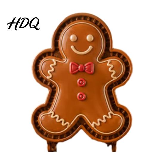 Gadget per la Cottura Fai-da-te in Cucina Stampo Mini Torta di Natale per Torte a Mano Casa Pan di Zenzero Festivo Babbo Natale Stampi per Biscotti dalla Forma Carina Strumenti a Pressione