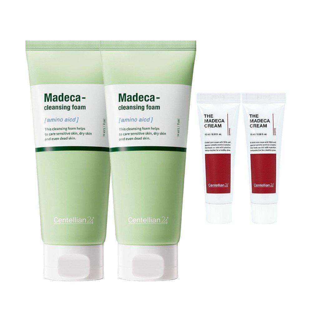 CENTELLIAN24 Madeca Amino Acid Cleansing Foam (160g x 2) + The Madeca Cream (15ml x 2)