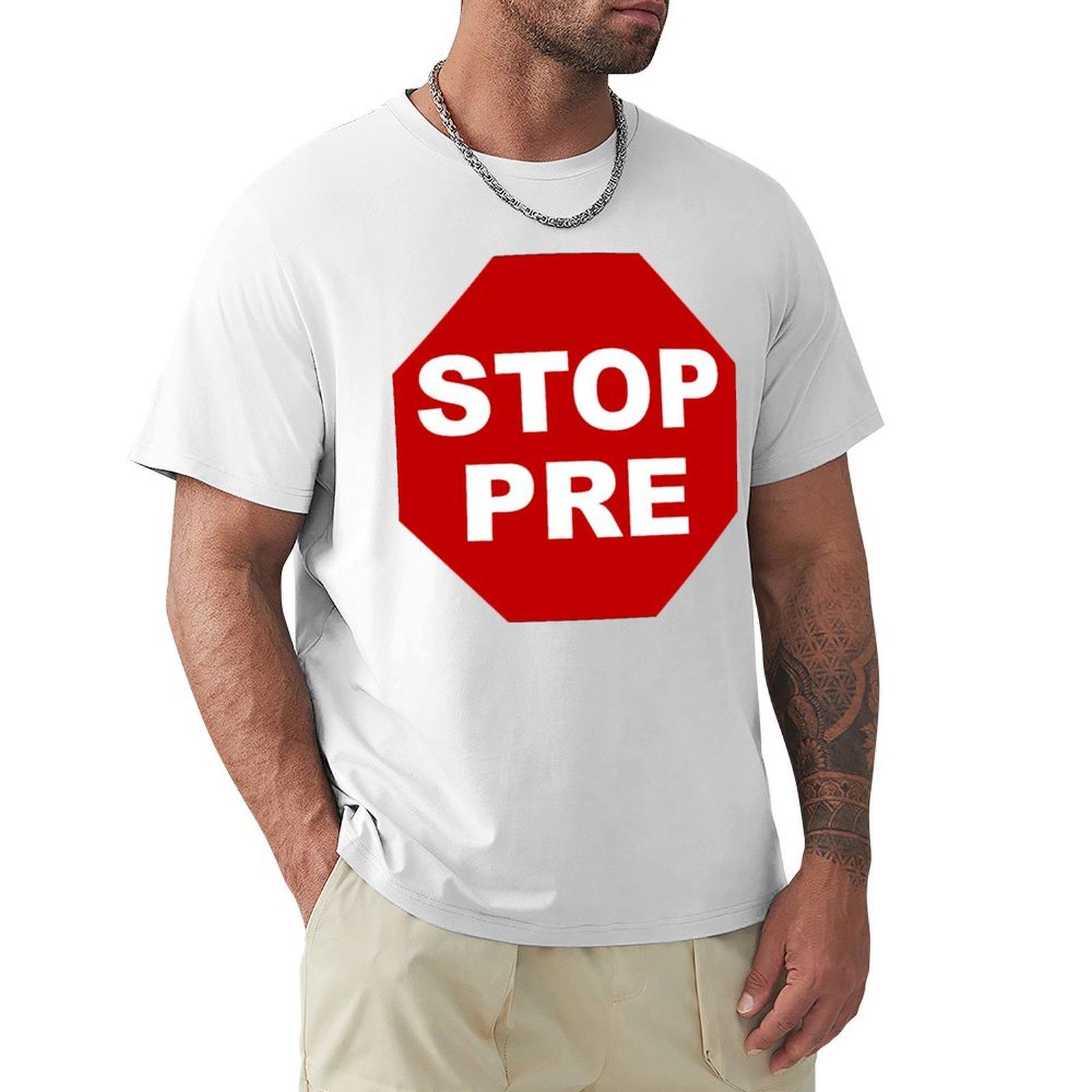 Stop Pre Tshirt Large Size Basic Casual Tshirt S