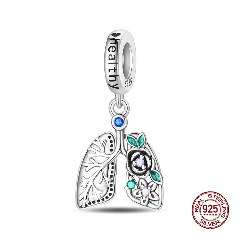 New In Charms Copper Pumpkin Flower Basket Pendant Charm Bead Fit Women 3Mm Original Bracelet Diy Fine Jewelry Gift