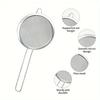3pcs Sets Stainless Steel Fine Mesh Food Strainer Sifter for Baking with Handle Flour Sieve Sifter Juice Soy Milk Kitchen Tool