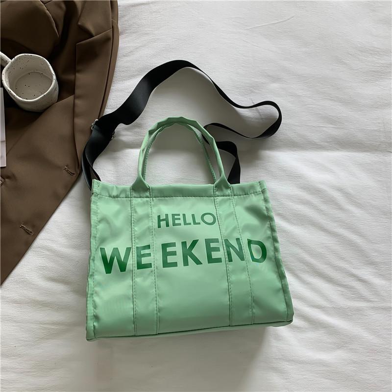 Стильная нейлоновая холщовая сумка-тоут для женщин 2023 Новый повседневный модный наплечный мешок