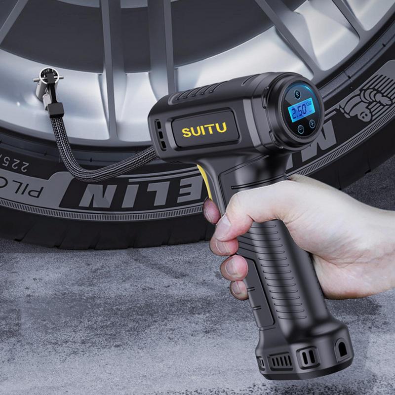 Portable Wireless Car Inflatable Pump 120W Electric Vehicle Tire Inflator Handheld Automobiles Air Compressor Car Accessories