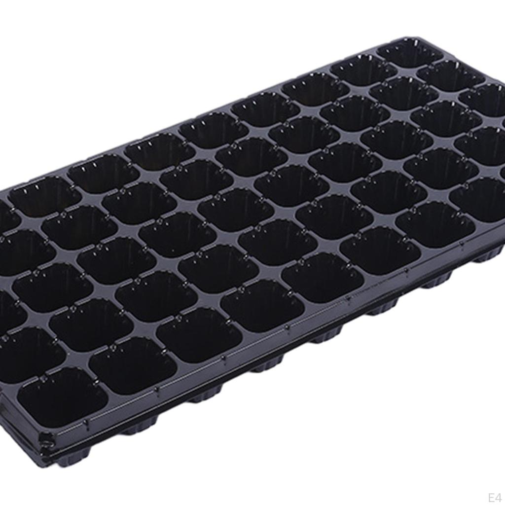 10 Pieces Nursery Seedling Trays Growing with Drain Holes Indoor Gardening Plant