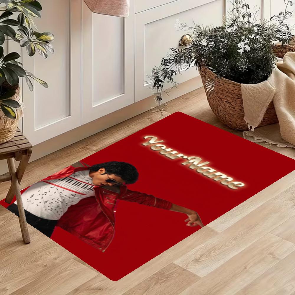 Michael Jackson Customize Your Name Kitchen Rug Runner Rug Laundry Mat Hallway Entryway The Best Gift Choice