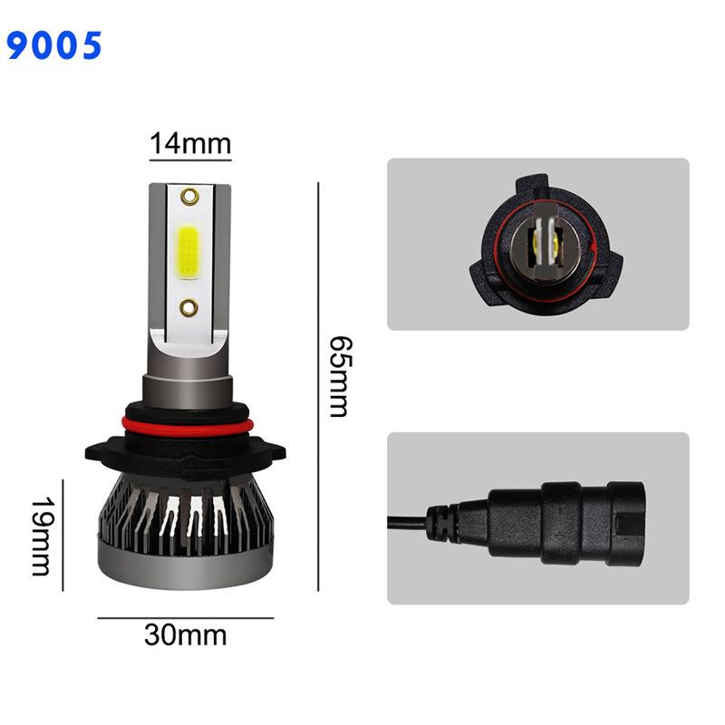 Car Led Headlight Mini Fanless Integrated H4 Headlight H11H7LED Fog Light