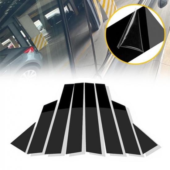 US For 2013-2018 Altima Nissan 8PCS Black Posts Pillar Window Door Trim Cover