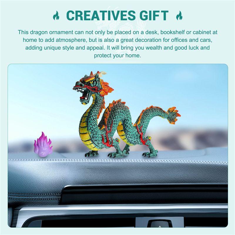 M-Modern-Dragon Statue Chinese Dragon Statue 2025 New Year Of The Dragon Gift Animals Figure Chinese Lucky Zodiac Sculpture