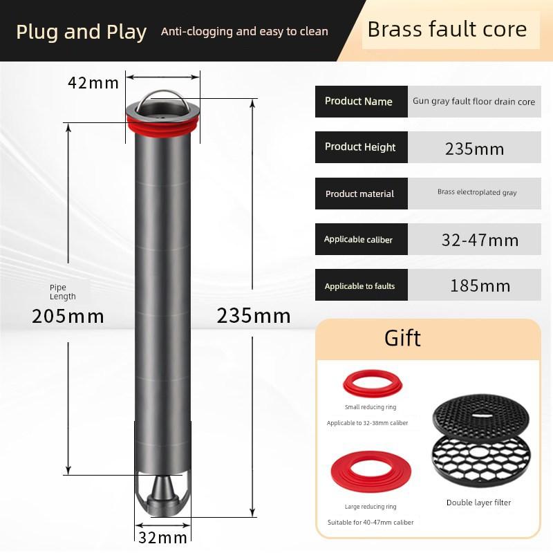 Extended Drain Core for Bathroom Sewer Outlet, Anti-Odor Repair Tool, Special Long Inner Core