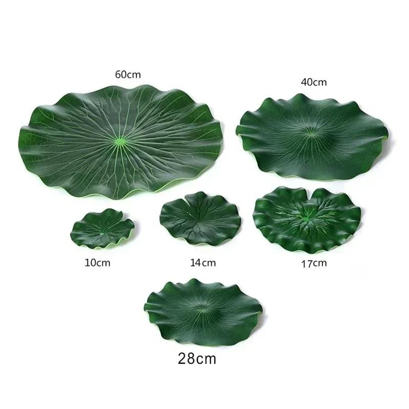 

1 Pc Artificial Water Lily Lotus Leaf Without Flower For Floral Pond Garden Flower Artificial Flowers Decor Home Decor 17cm