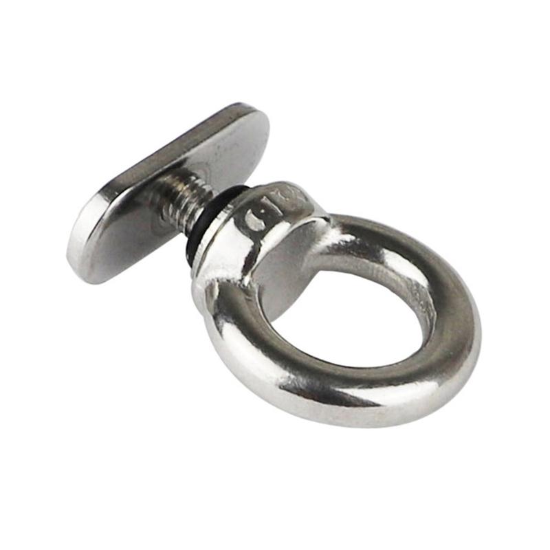 Marine Stainless Steel Sliding Rail Locking Boat Track Mount Tie Down Eyelet Hardware For Secure Equipment Mounting